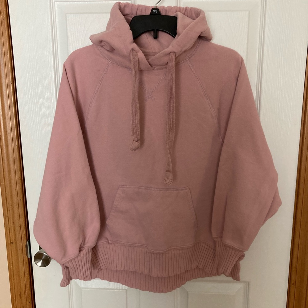 American Eagle Outfitters Dusty Pink Cowl Neck Hoodie Sz Small